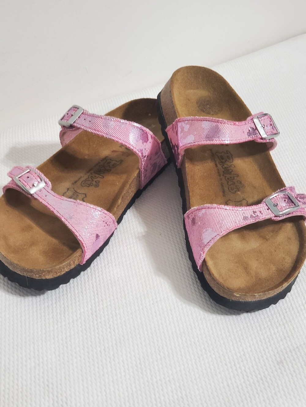 Birkenstock Birki Tahiti Tex Denim Glitter Splash Rise Sandal Womens 6